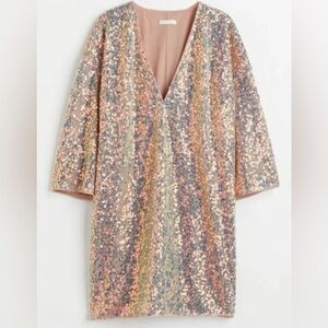 H&M Sequin Sparkly Dress size Large